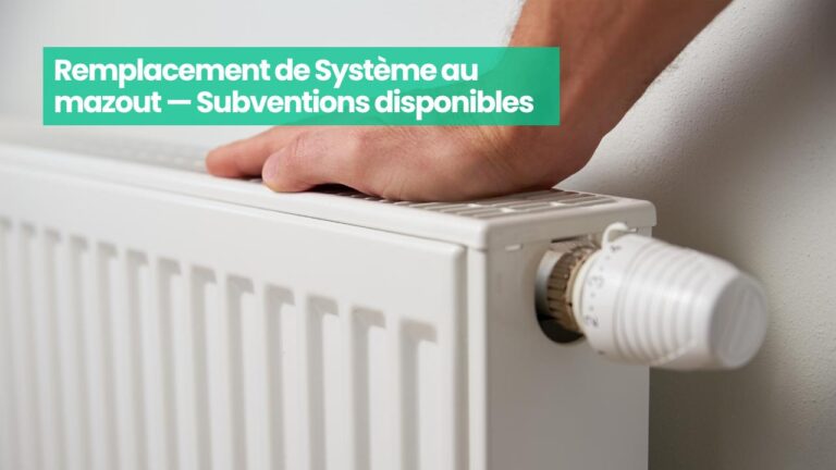 remplacement mazout thermopompe